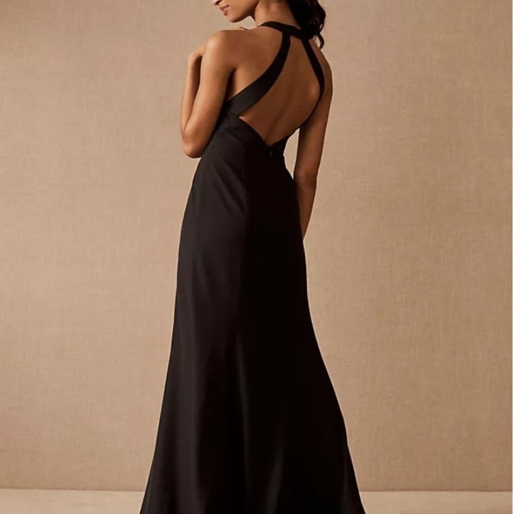 BHLDN Serephina Crepe Maxi Dress (Forest Green) - Picture 7 of 11